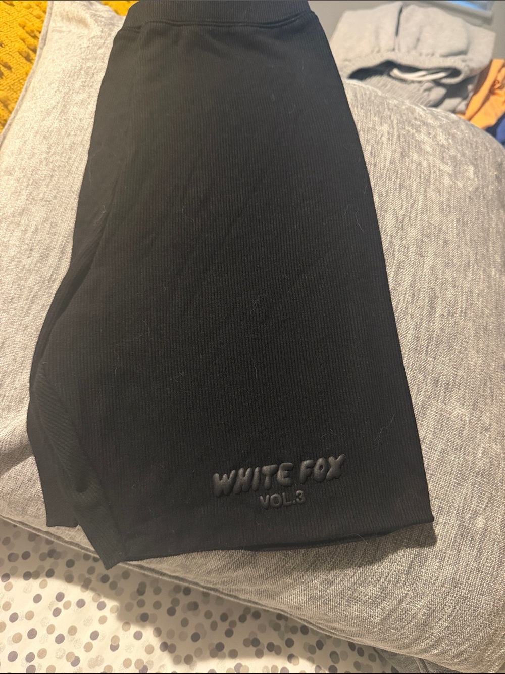 White Fox Boutique Black High Waist Ribbed Shorts